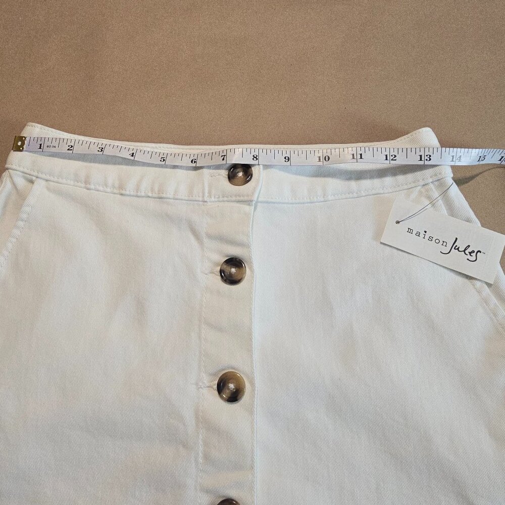 Maison Jules Button Front Denim Skirt - Picture 9 of 10
